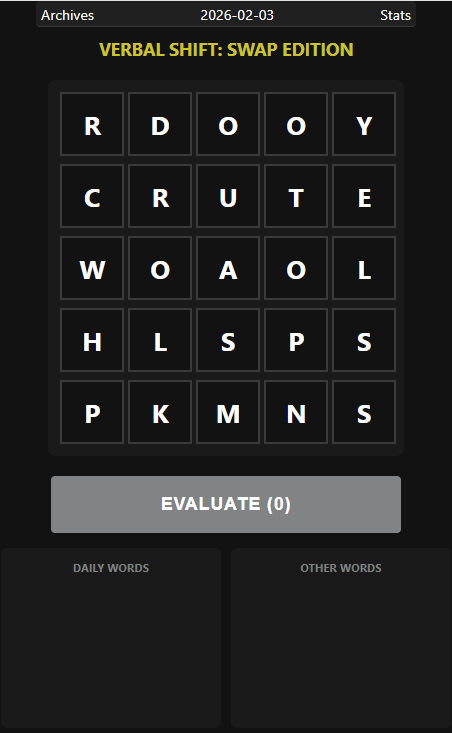 VerbalShift: Swap Edition