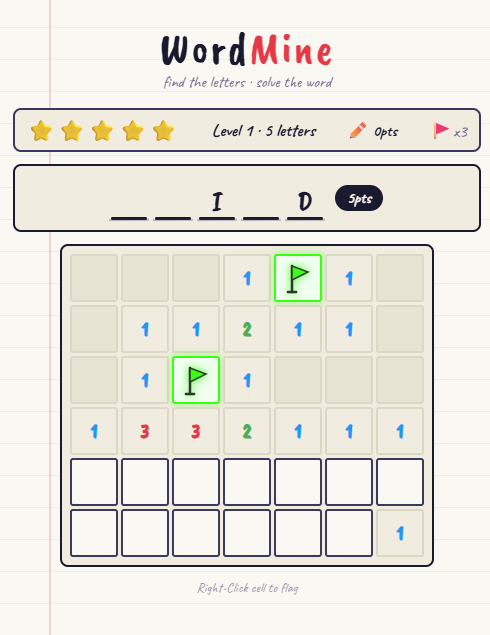 Play WordMine